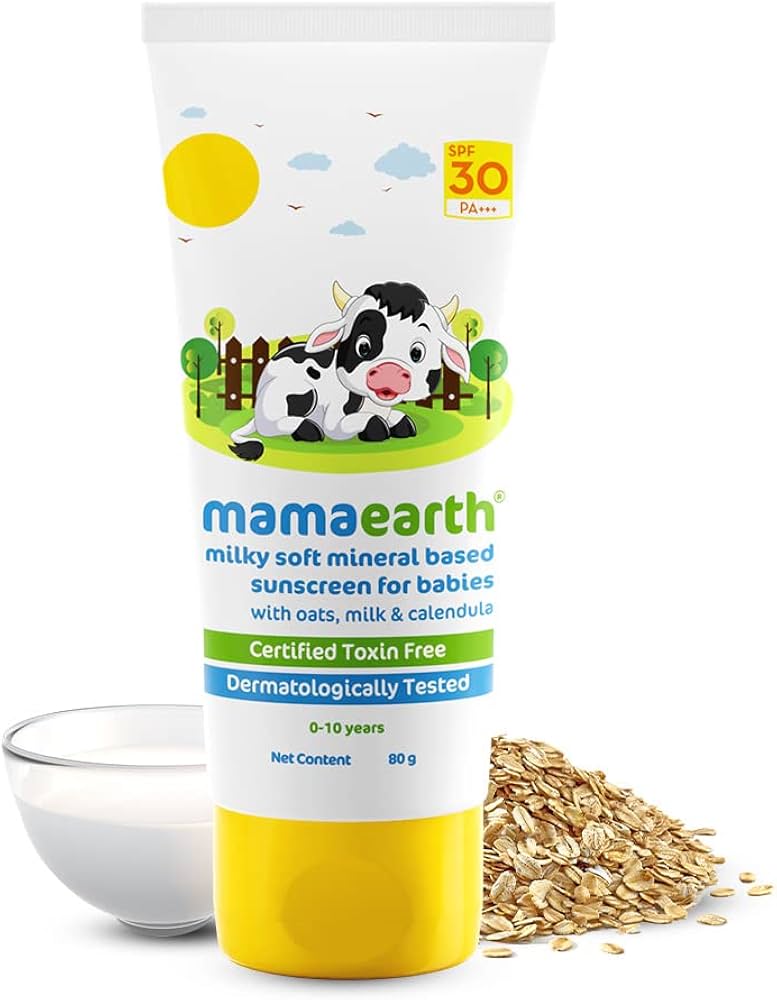 Mamaearth Milky Soft Mineral-Based Sunscreen for Babies