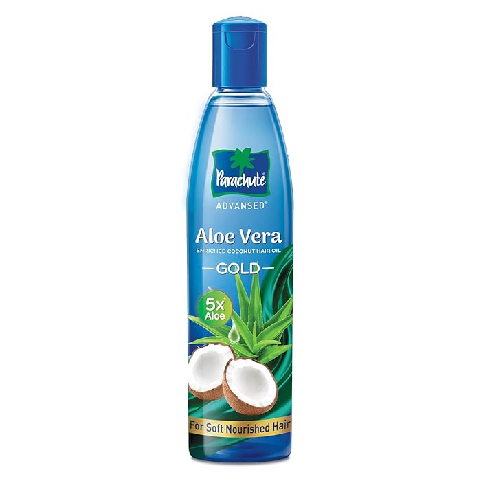 Aloe Vera Enriched Coconut Hair Oil Gold – Nourish, Strengthen & Shine