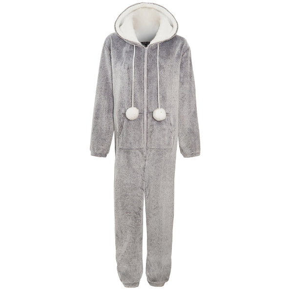 Ladies Snuggle Onesie with Sherpa Hood & Cuff