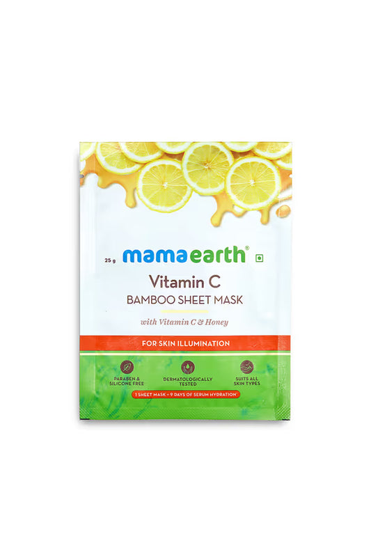 Mamaearth Vitamin C Bamboo Sheet Mask