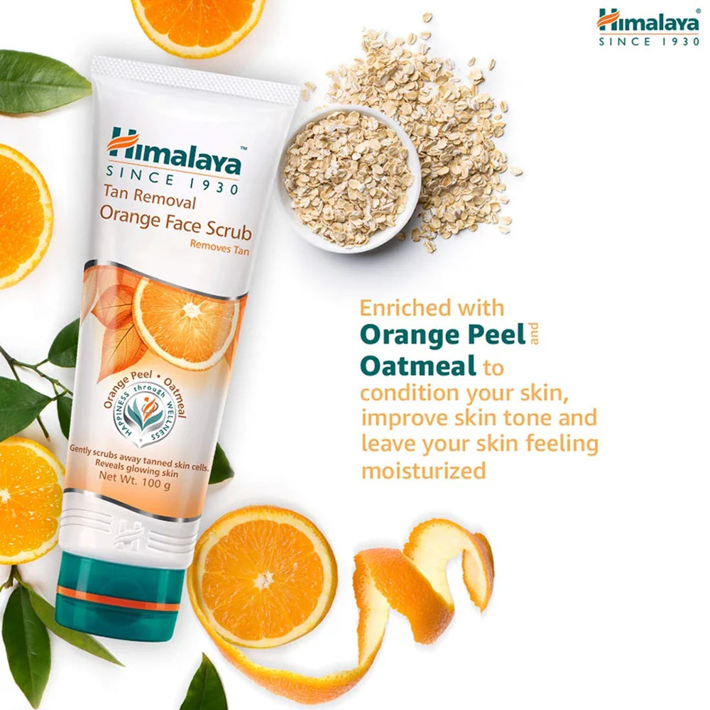 Himalaya Herbals Tan Removal Orange Face Scrub -50 gm