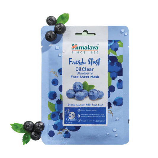 Himalaya Fresh Start Oil Clear Blueberry Face Sheet Mask -30 gm