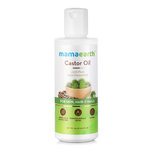 Mamaearth Castor Oil for Healthier with 100% Pure and Natural Cold pressed oil