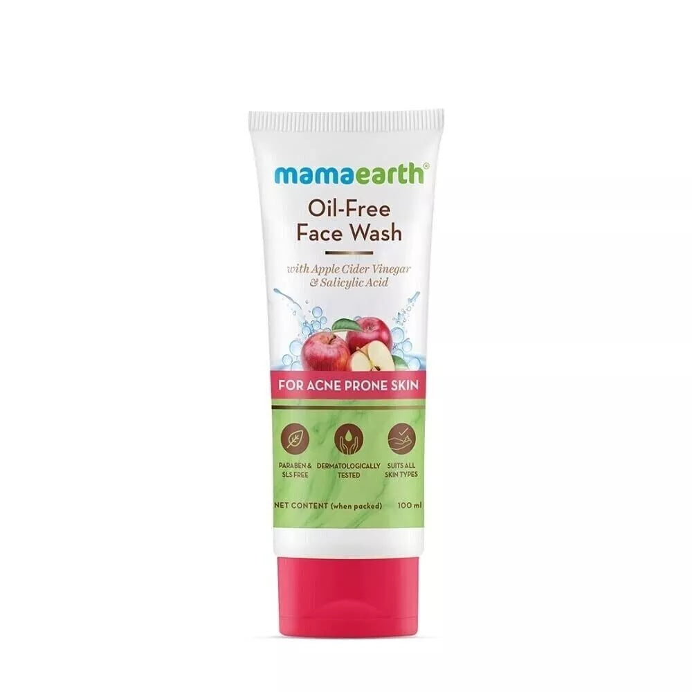 Mamaearth Oil Free Face Wash For Oily Skin, With Apple Cider Vinegar & Salicylic