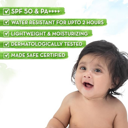 Mamaearth Baby Rich Moisturizing Ultra Light Sunscreen-50g