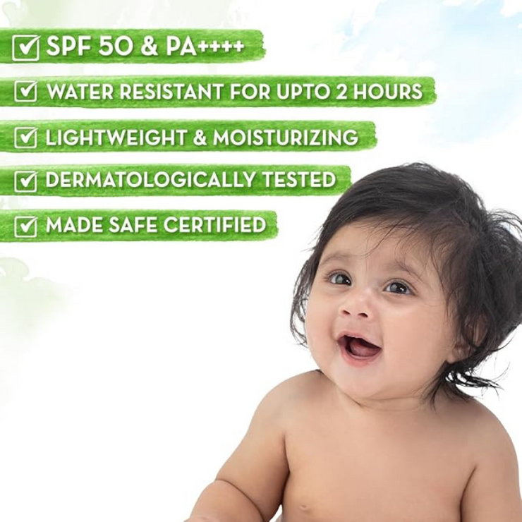 Mamaearth Baby Rich Moisturizing Ultra Light Sunscreen-50g