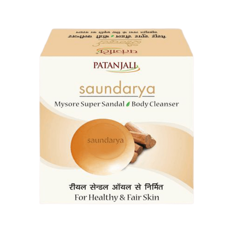 Patanjali Saundarya Mysore Super Sandal Body Cleanser (75 GM)