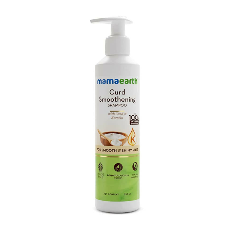 Mamaearth Curd Smoothening Shampoo for Smooth & Shiny Hair -250 ml