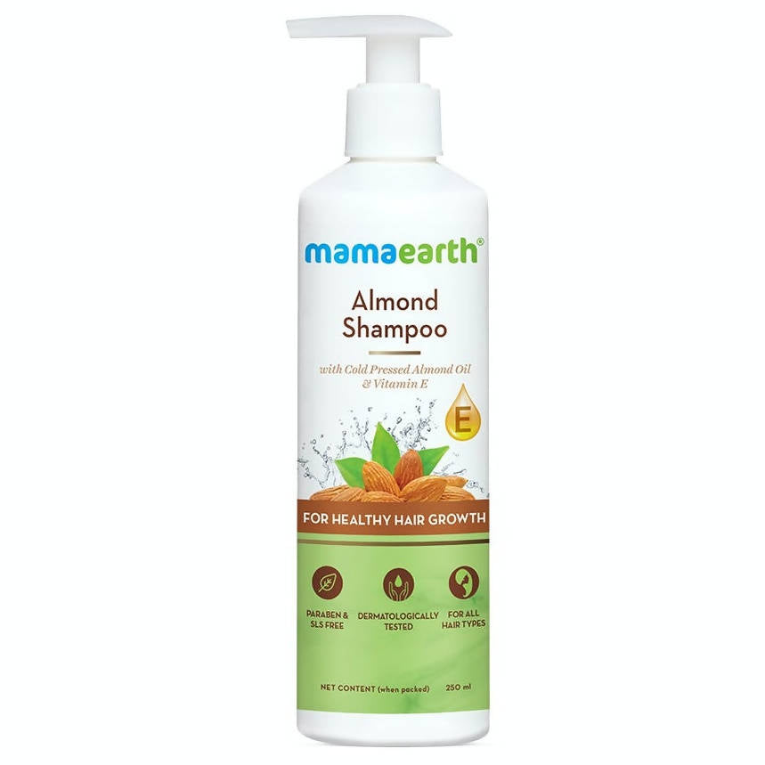 Mamaearth Almond Shampoo with Cold Pressed Almond Oil and Vitamin E -250 ml