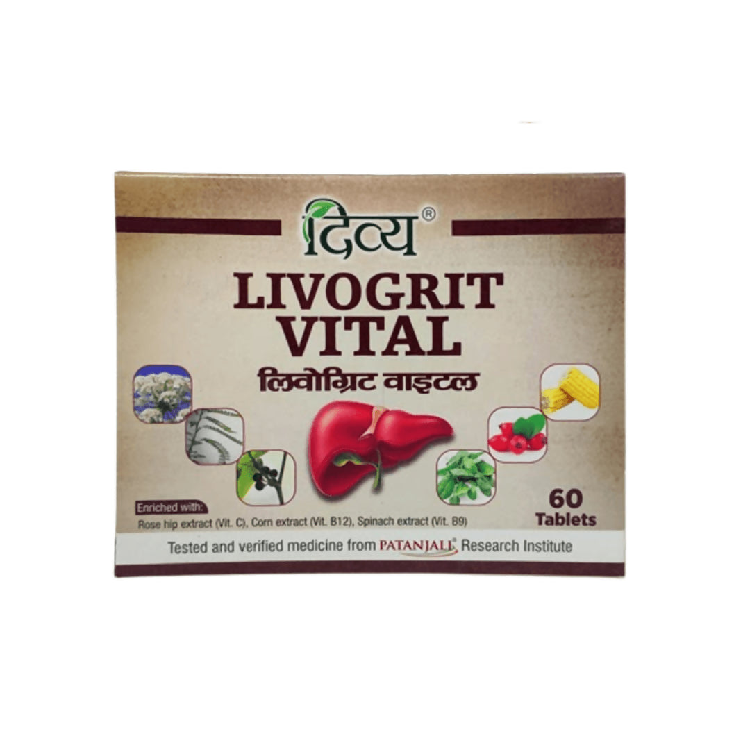 Patanjali Divya Livogrit Vital Tablets -60 tabs