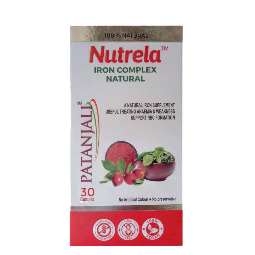 Patanjali Nutrela Iron Complex Natural Capsules -30 caps