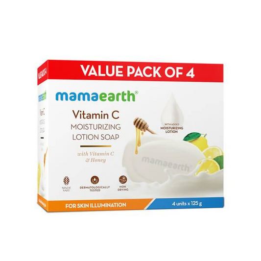 Mamaearth Vitamin C Moisturizing Lotion Soap – Brightening and Hydrating Care for Your Skin"