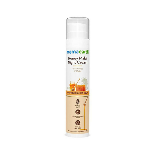 Mamaearth Honey Malai Night Cream for Nourishing Glow