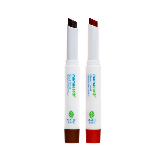 Mamaearth CoCo and Cherry Tinted 100% Natural Lip Balms