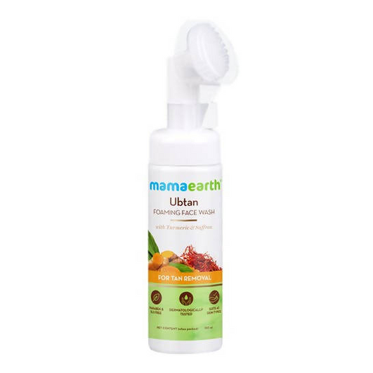 Mamaearth Ubtan Foaming Face Wash for Tan Removal 150 ML