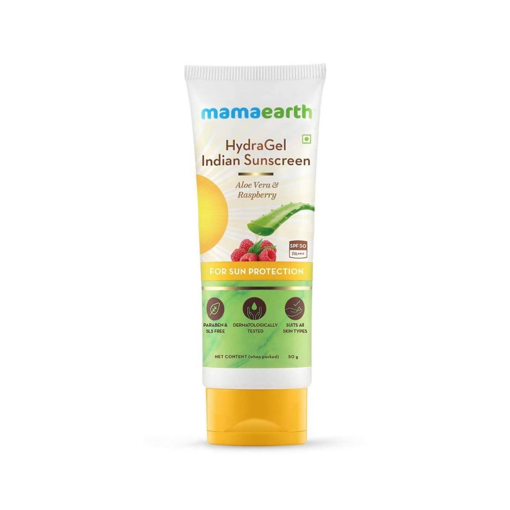 Mamaearth HydraGel Indian Sunscreen For Sun Protection -50 gm