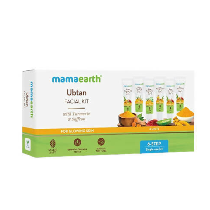 Mamaearth Ubtan Facial Kit with Turmeric & Saffron for Glowing Skin