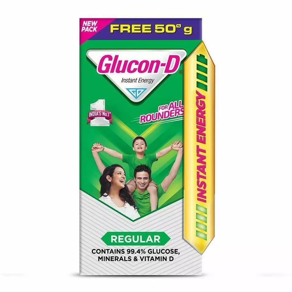 Glucon-D Instant Energy Powder | Regular, Orange, Lime | 400g