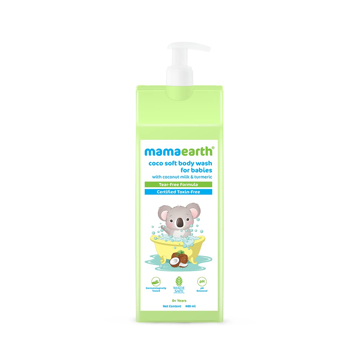 Mamaearth Coco Soft Body Wash For Babies With Coconut Milk & Turmeric -400 ml