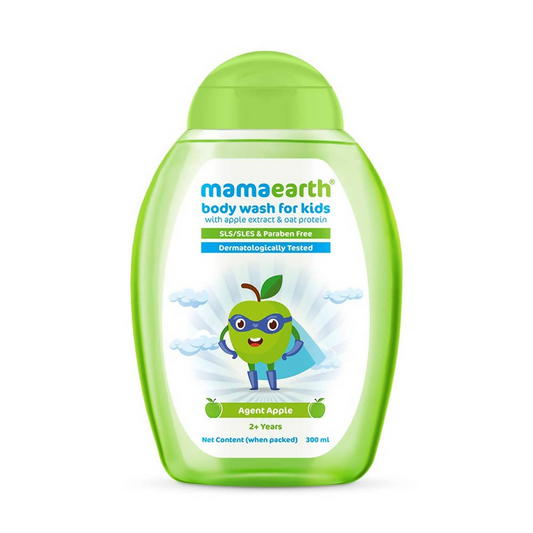 Mamaearth Agent Apple Body Wash for Kids with Apple & Oat Protein -300 ml