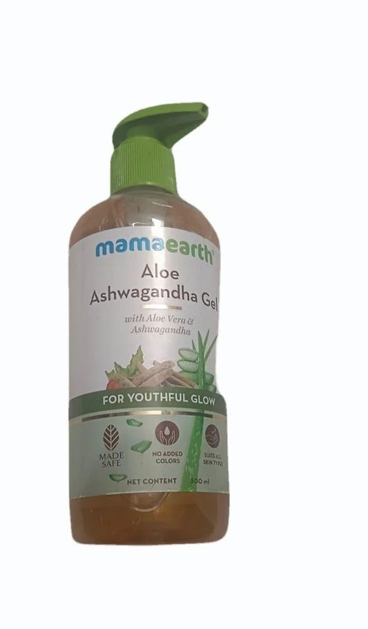 Mamaearth Aloe Ashwagandha Gel – Soothing Hydration with Natural Stress Relief