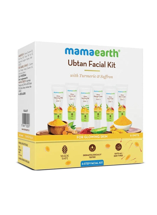 Mamaearth Ubtan Facial Kit – Natural Glow & Brightening for All Skin Types