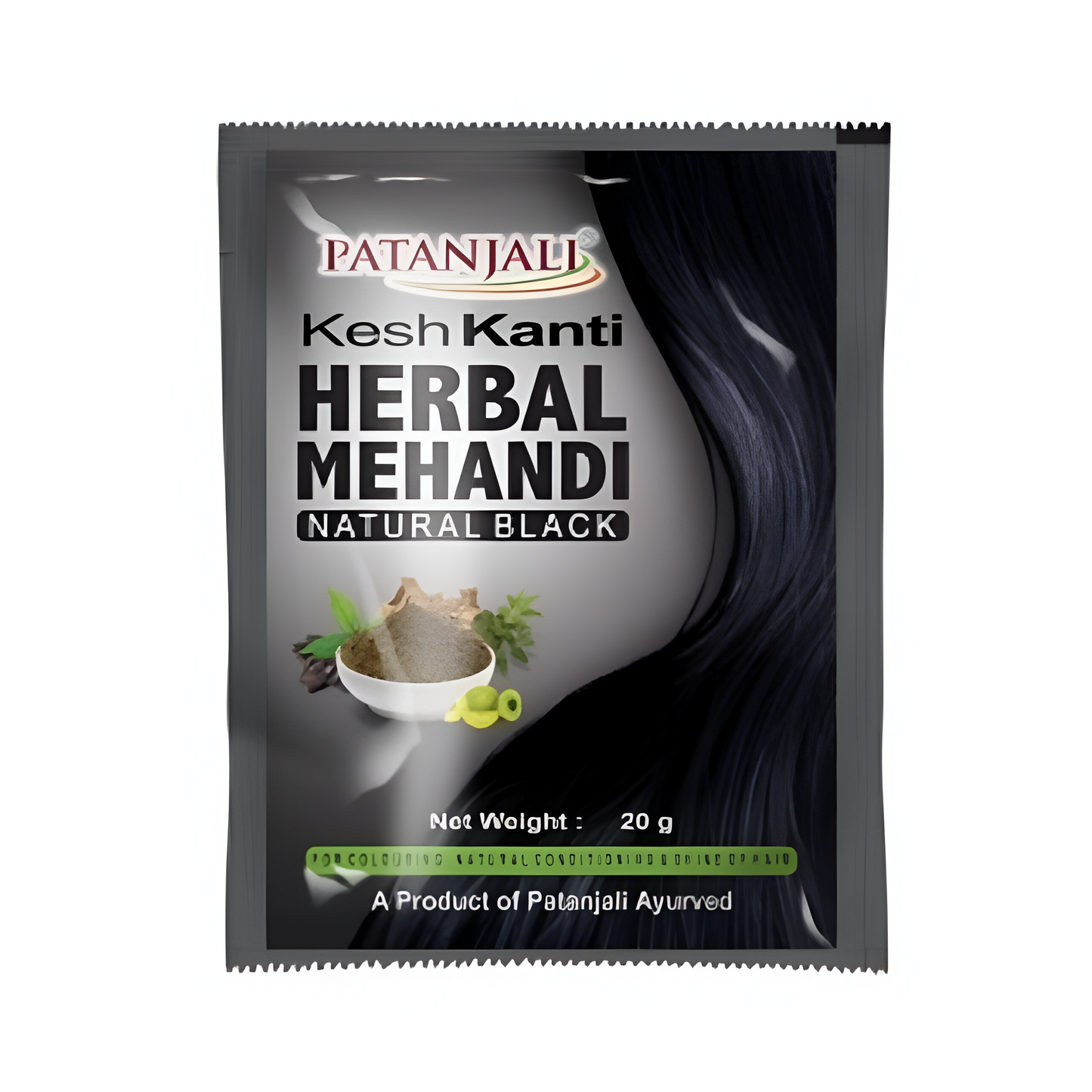 Patanjali Kesh kanti Herbal Mehandi Natural Black -20 gm