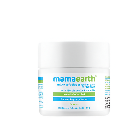 Mamaearth Milky Soft Diaper Rash Cream for Babies -50 gm