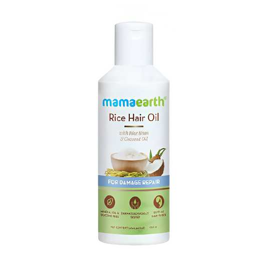 Mamaearth Rice Hair Oil with Rice Bran & Coconut Oil For Damage Repair -150 ml