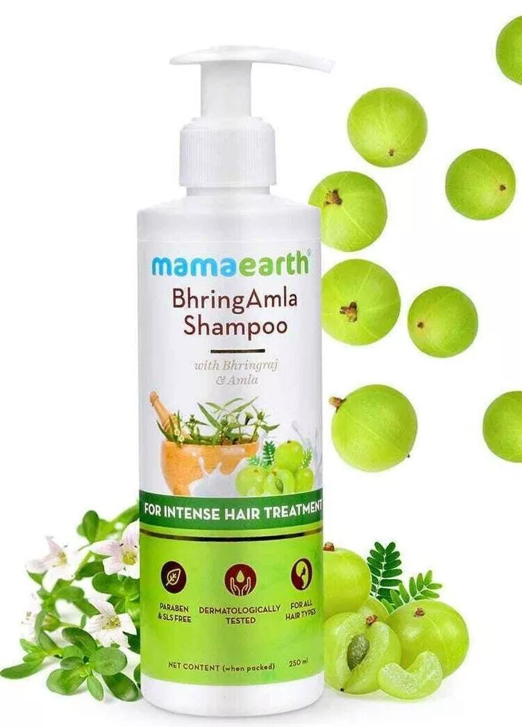 Mamaearth BhringAmla Shampoo For Dry Damaged Intense Treatment with Amla 250ml